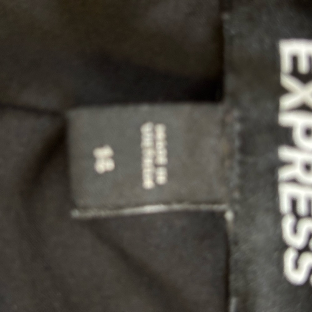 Express Black and White Tweed Mini Skirt - Picture 6 of 7